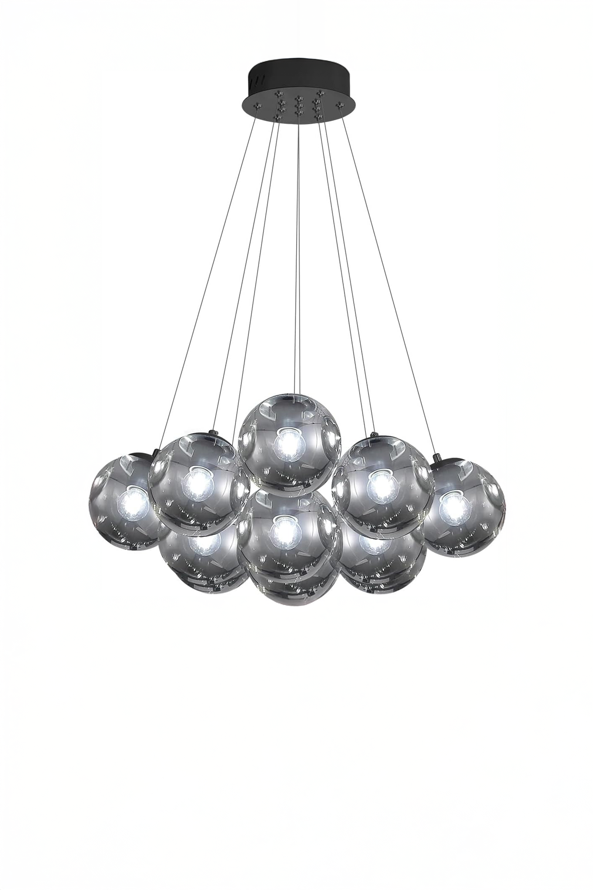 Black Modern Bubble Chandelier