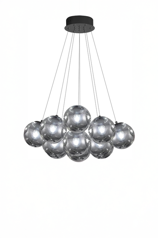 Black Modern Bubble Chandelier