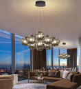 Load image into Gallery viewer, Black Globe Chandelier
