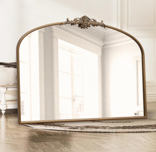 Arched Gold Mirror