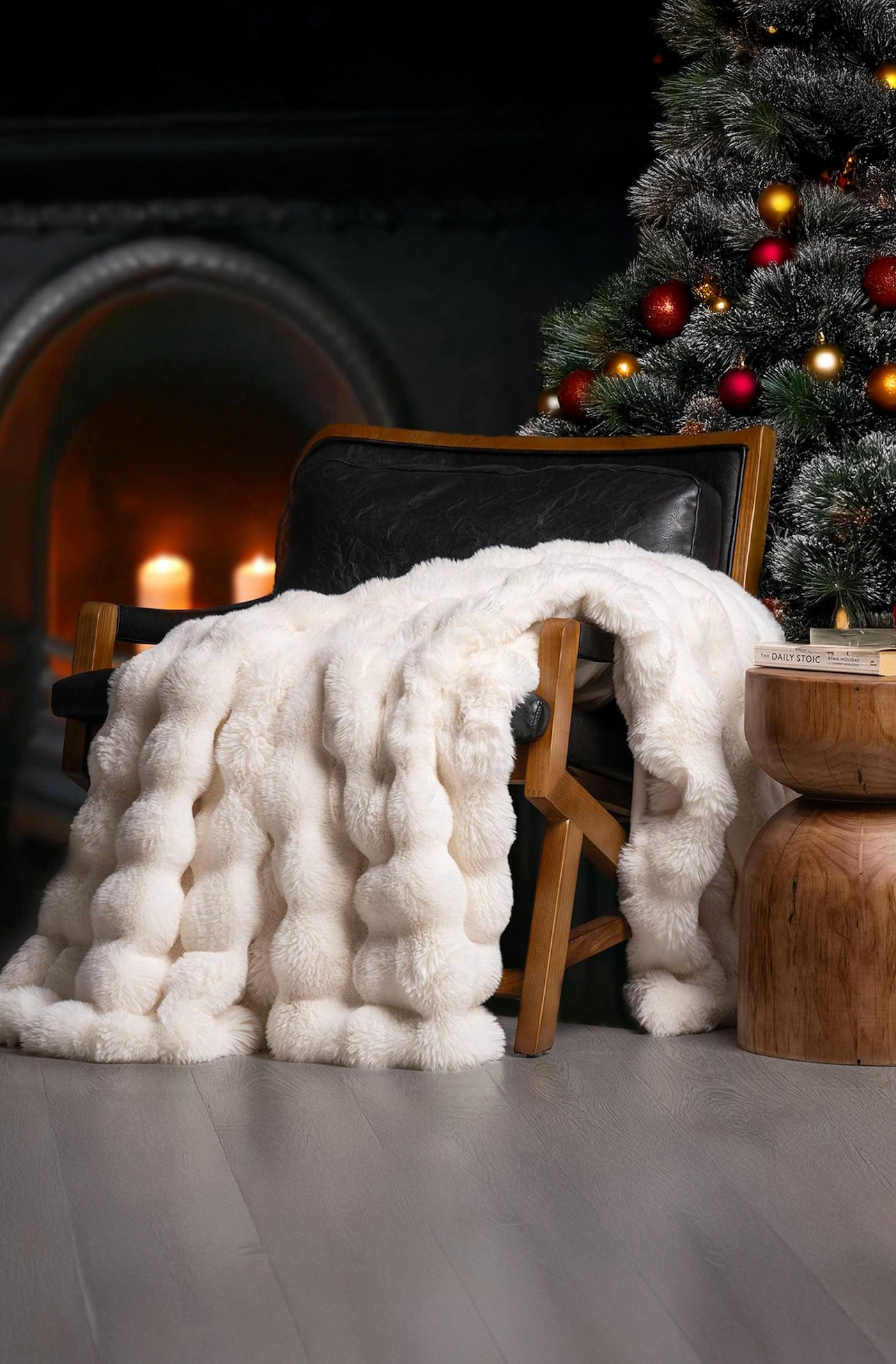Luxury Faux Rabbit Fur Throw