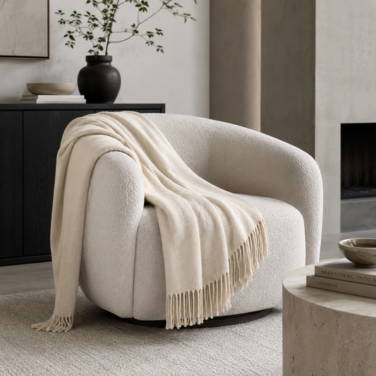 SILK BLANKET IVORY