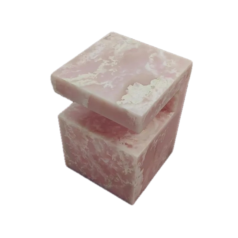 Harper Pink Onyx Stone Table