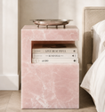 Load image into Gallery viewer, Harper Pink Onyx Stone Table
