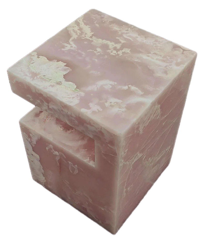 Harper Pink Onyx Stone Table