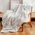 Load image into Gallery viewer, Plush Beige Throw
