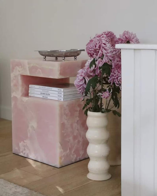 Pink Onyx Nightstand