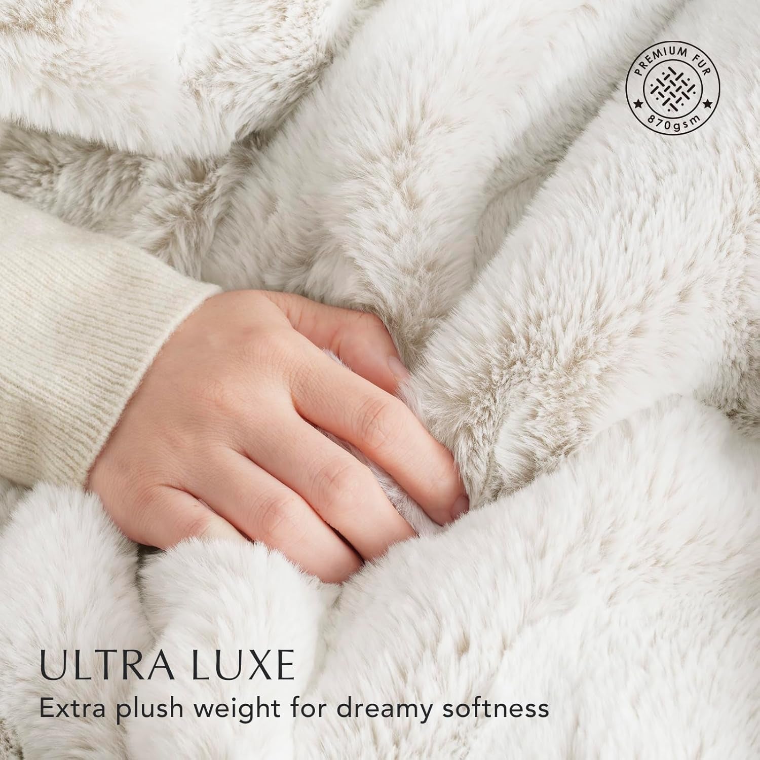 Luxury Fluffy Mink Faux Fur Throw