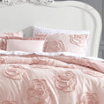 Load image into Gallery viewer, Rose Cotton Pink Duvet Cover Set
