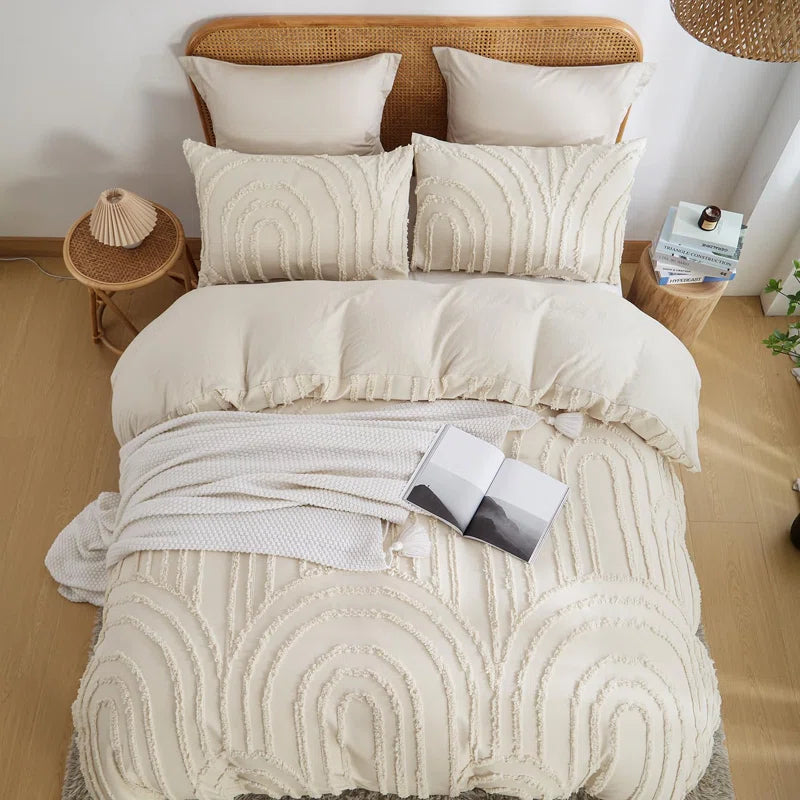 Geometric Duvet Cover Set Boho Shabby Chic