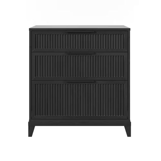 Black Reeded Dresser