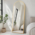 Load image into Gallery viewer, Gold Arched Mirror

