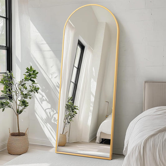 Gold Arched Mirror