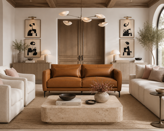 ARCHER LEATHER 2 PIECE SOFA