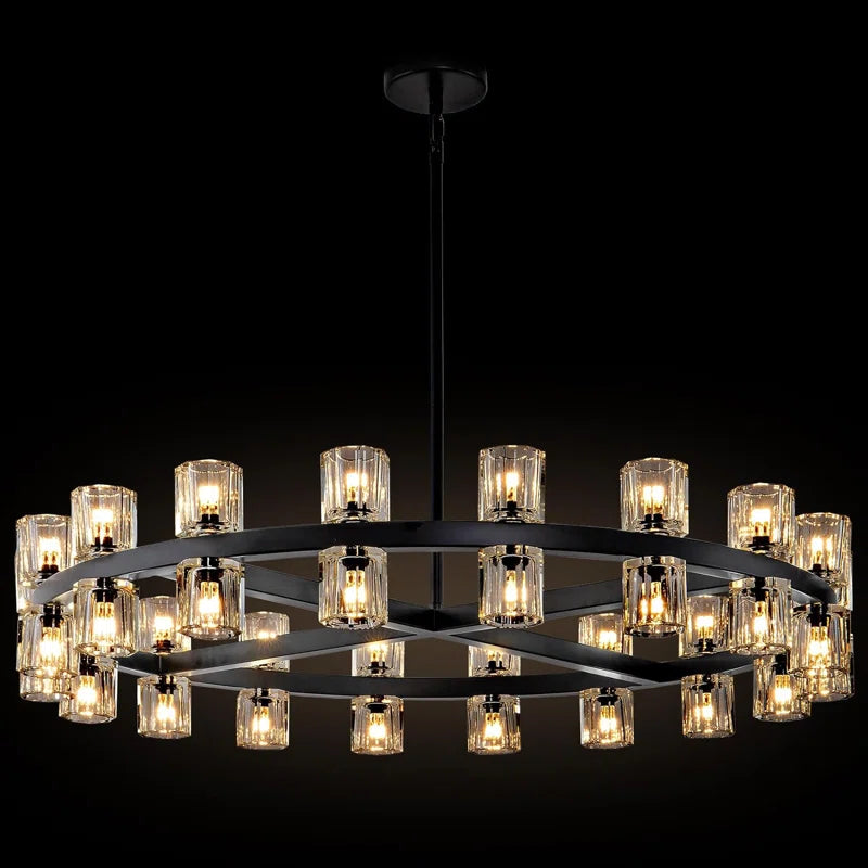 Round Crystal Cup Style Chandelier