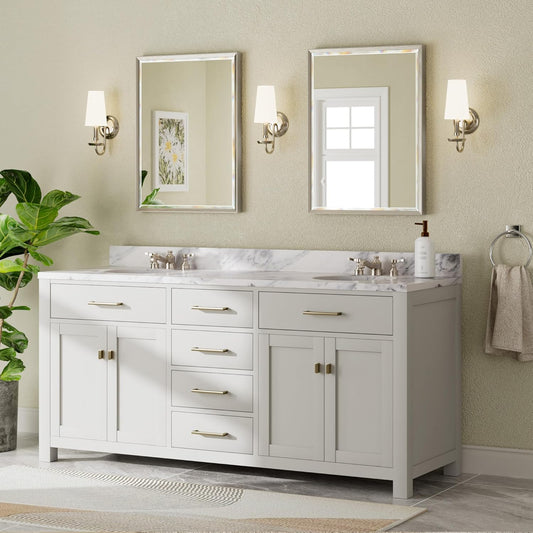 Brushed Nickel Bathroom Mirror
