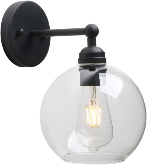 GLASS GLOBE WALL SCONCE