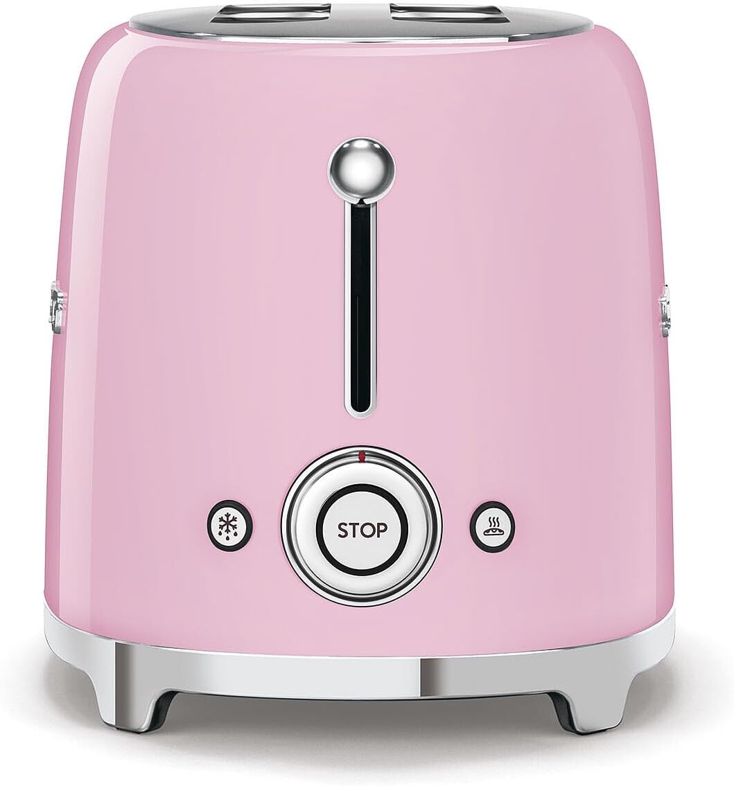 50's Retro Pink 4-Slice Toaster