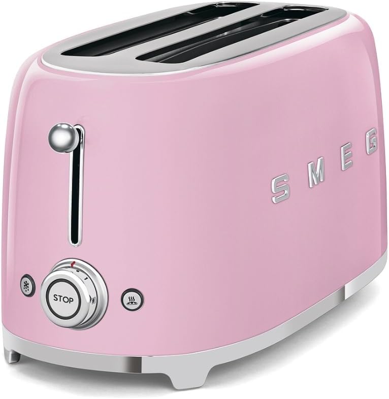 50's Retro Pink 4-Slice Toaster