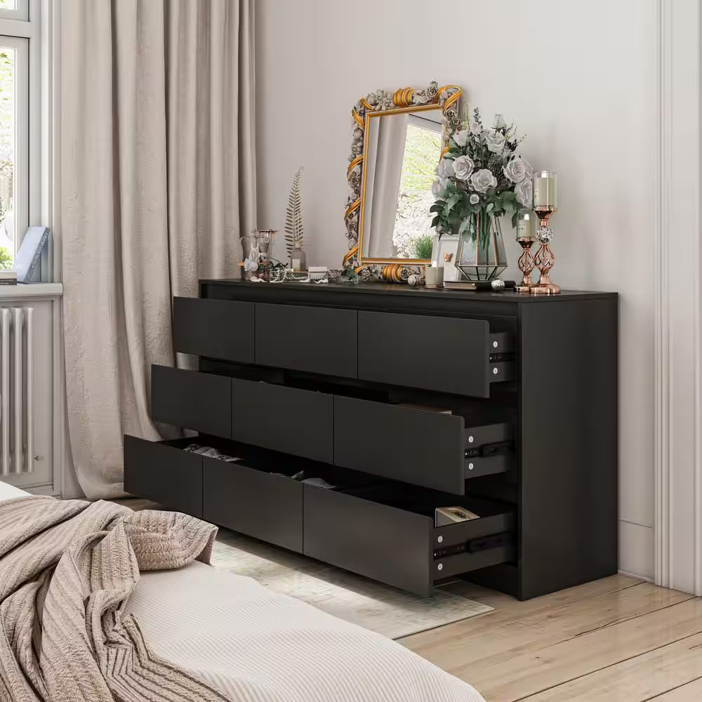 Black Wood Dresser