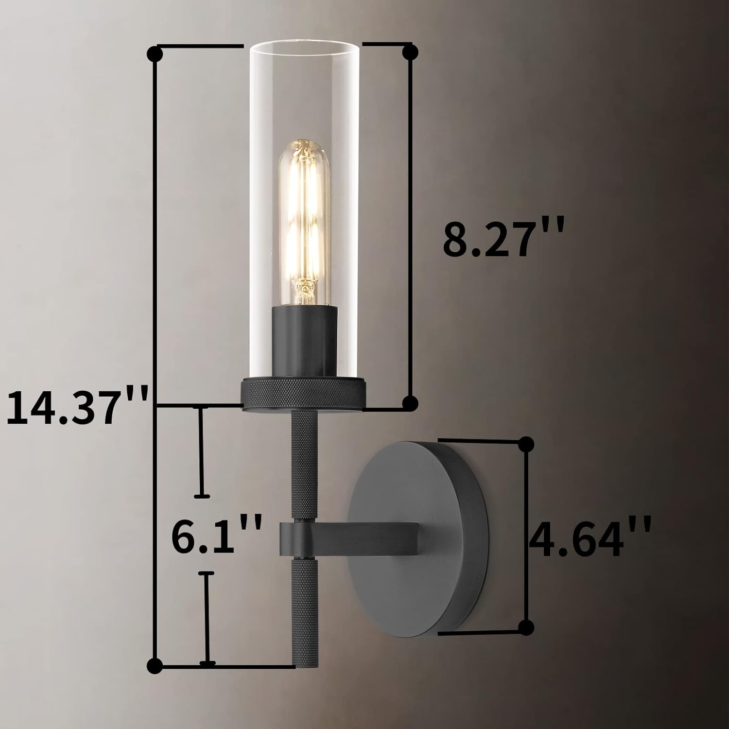 KNURLED SCONCE