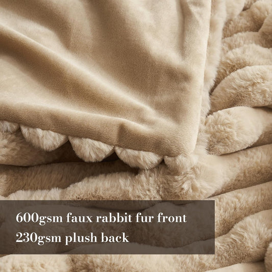 Faux Fur Throw Blanket