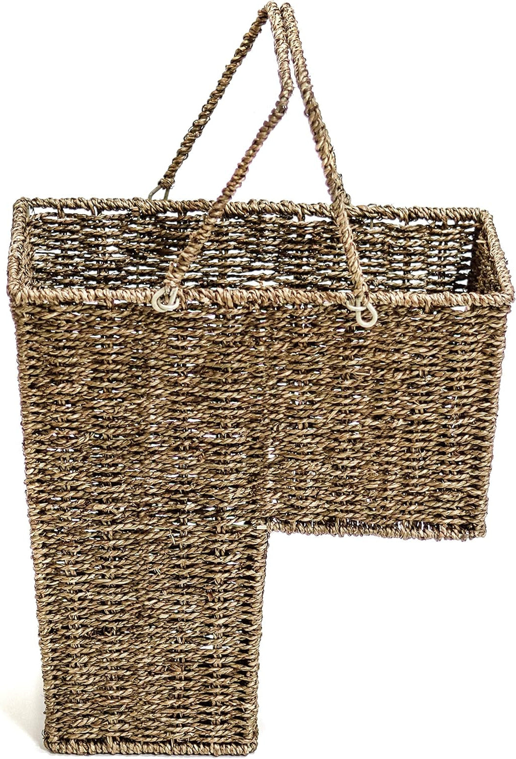 Wicker Brown Storage Stairs Basket