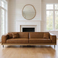 Load image into Gallery viewer, Mid Century Modern Leather Sofa
