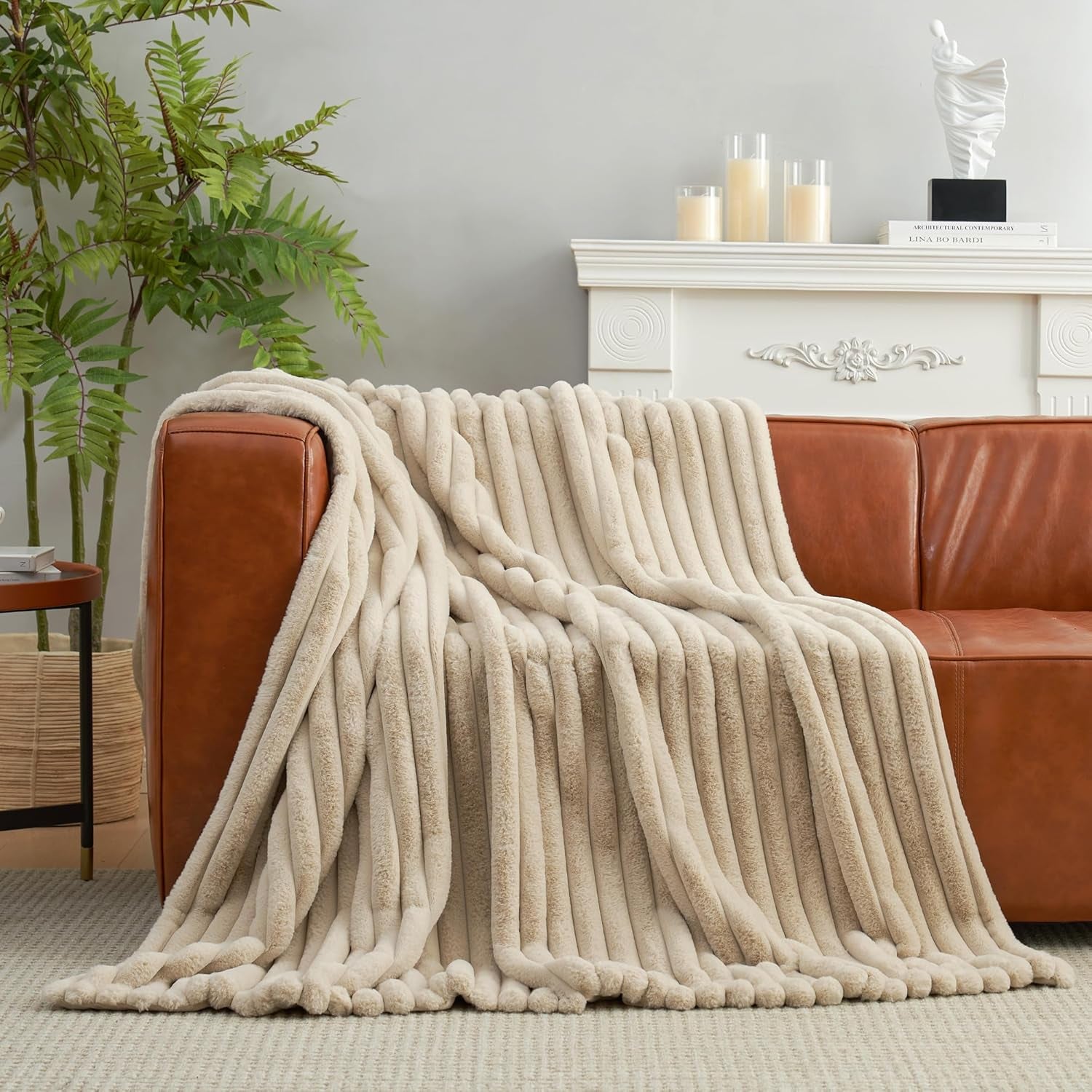 Faux Fur Throw Blanket