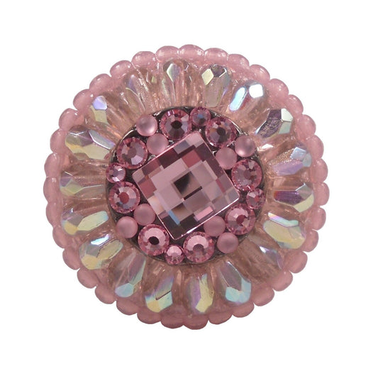 Pink Crystal Cabinet Knob