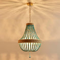 Load image into Gallery viewer, Blue Boho Chandelier

