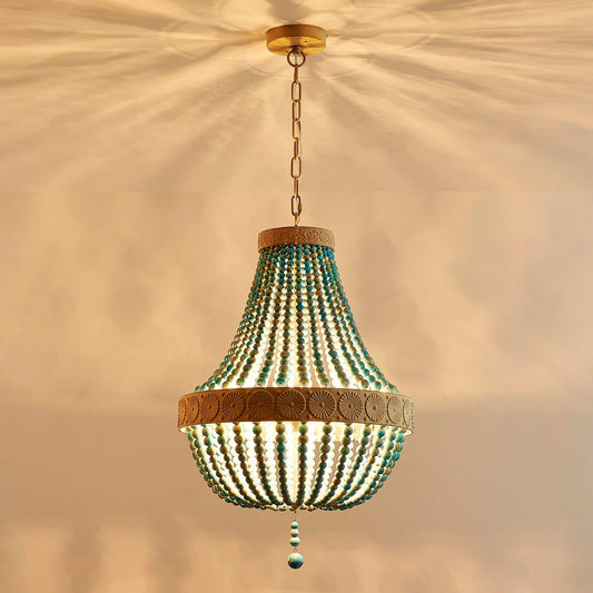 Blue Boho Chandelier