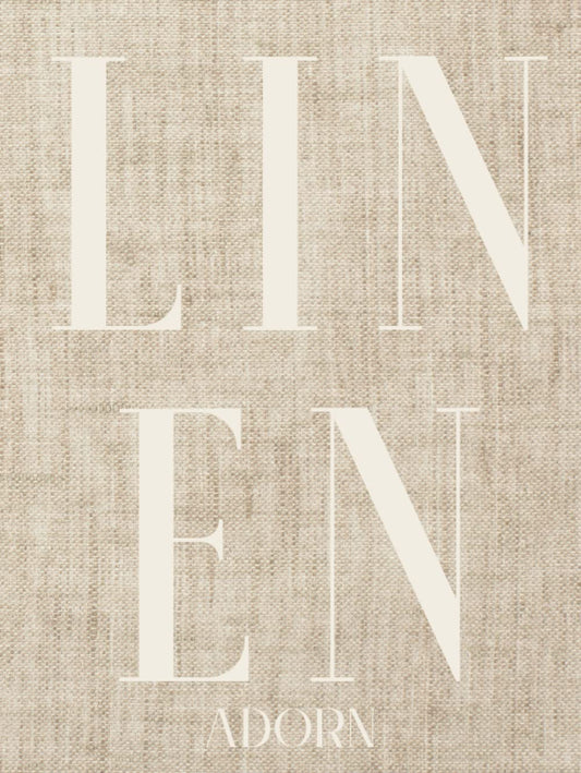 Linen Adorn: Photographed Linen Decor Book for Decorative Display | Thick Spine for Visual Statement Piece