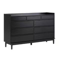 Load image into Gallery viewer, Mid-Century Wood Black Dresser
