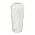 Load image into Gallery viewer, Faux Marble White Ceramic Vase
