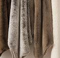 Load image into Gallery viewer, Faux Chinchilla Throw White and other colors hanging
