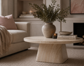 Load image into Gallery viewer, Lucas Coffee Table close up viewwith a vase and candle and books on it
