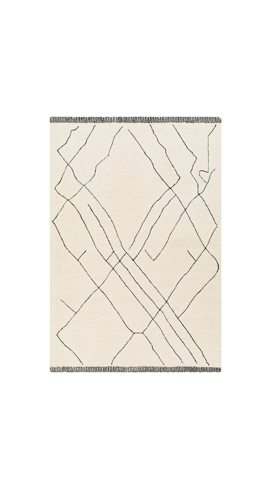 Moroccan Rug with white background