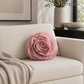 Load image into Gallery viewer, Rosalinda pillow cover on sofa in living room next to blanket
