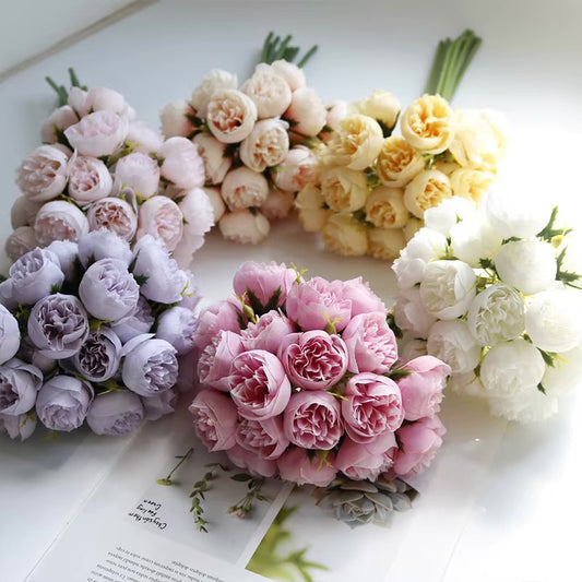 PEONIES FAUX FLOWERS