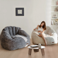 Load image into Gallery viewer, SOFA CHAIR IN 2 DIFFERENT COLORS AND THE CREAM ONE HAS A GIRL IN IT READING A BOOK
