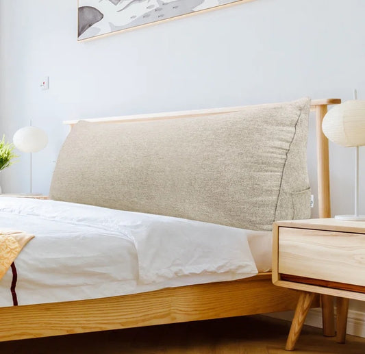 Textured Ivory Bed Headboard