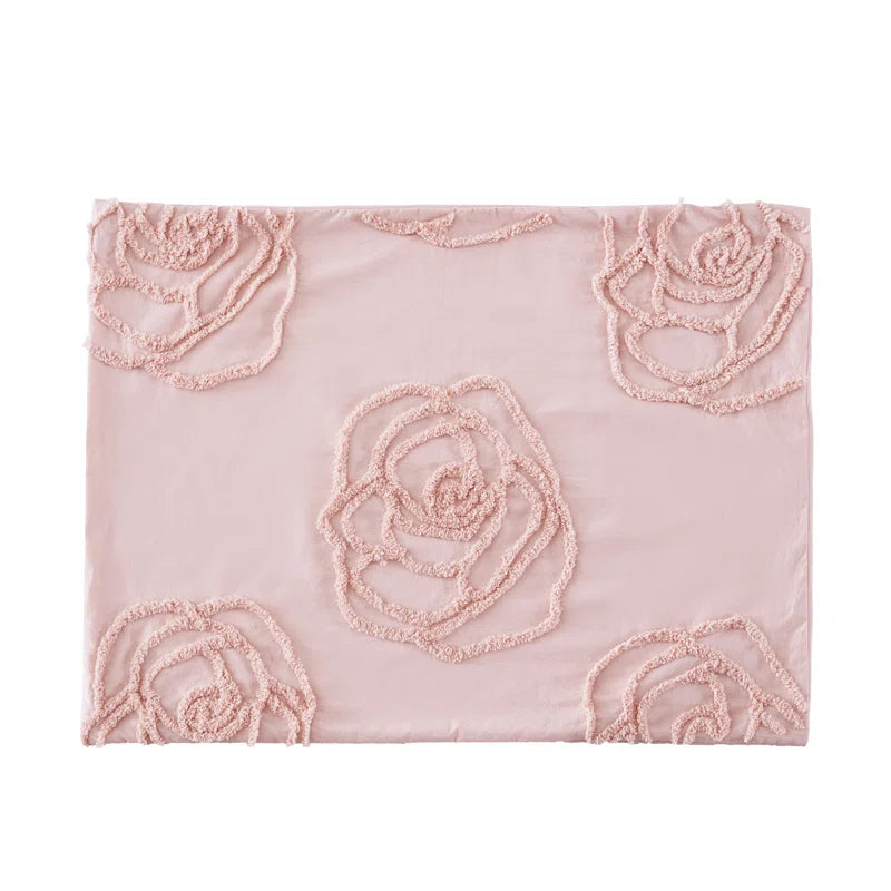Rose Cotton Pink Duvet Cover Set