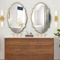 Load image into Gallery viewer, Scalloped Oval Mirror Gold
