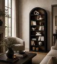 Load image into Gallery viewer, BLACK ARCHED BOOKCASE
