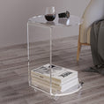 Load image into Gallery viewer, acrylic side table by chair
