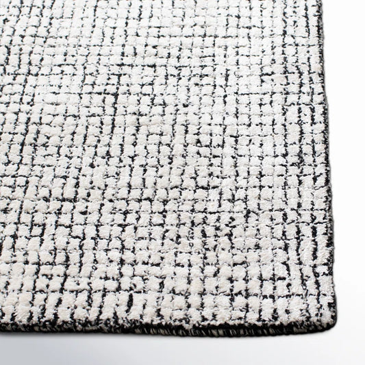 area rug corner close-up with white background