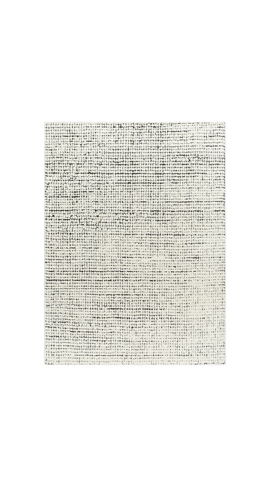 area rug above view with white background