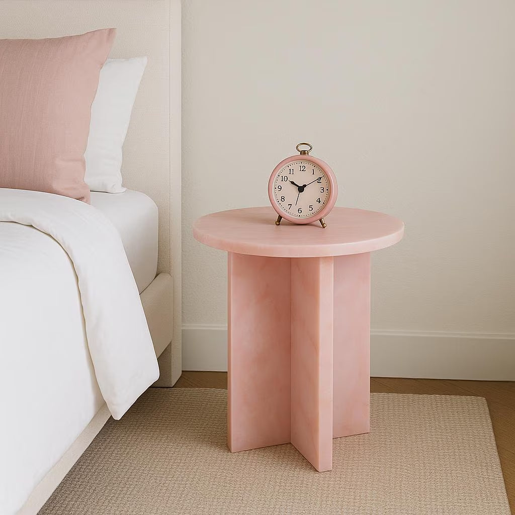 Pink Marble Table