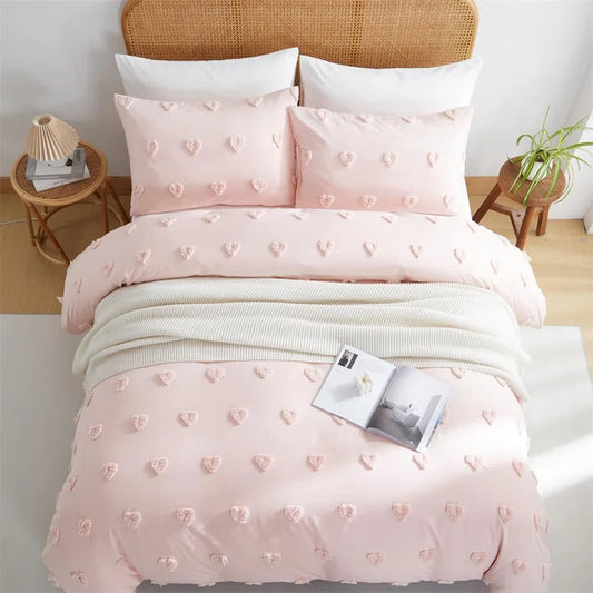 Sabrina Heart Dot Duvet Cover